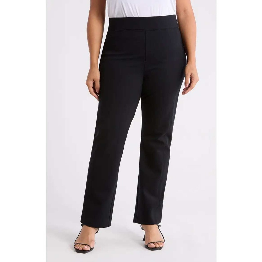 Spanx High Waist Slim Straight Ponte Pant Classic Black Medium M 20204R